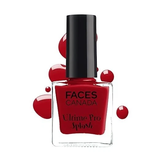 FACES CANADA Ultime Pro Splash Nail Polish - Alluring 136 (8ml) | Quick Dry...