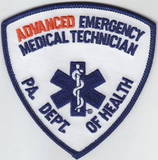 Pennsylvania Advanced Emergency Medical Technician patch EMS EMT AEMT PA
