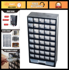 41-Drawer Plastic Storage Bin Organizer - Craft  Tool Cabinet for Beads, Toys,
