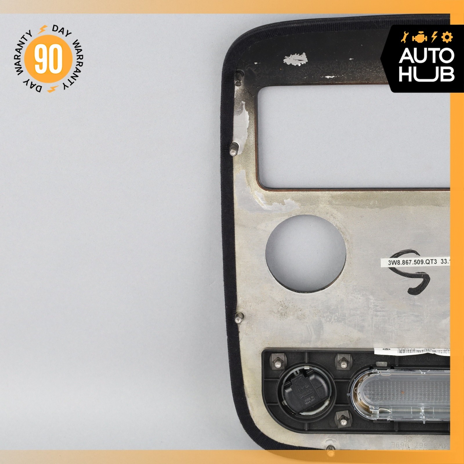 03-17 Bentley Continental GT Coupe Overhead Dome Light Trim Carbon OEM 30k