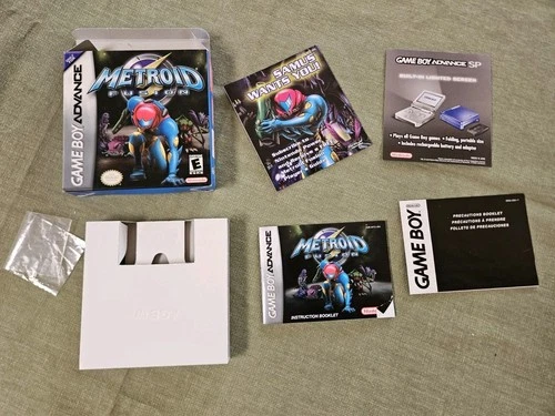 New ListingMetroid Fusion For Game Boy Advance BOX/PAPERWORK ONLY....NO GAME!!!!!!!