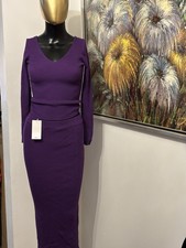 Mango purple  2 Piece ribbed knit sweater and midi skirt set Size  US Small