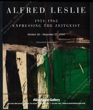 2004 Alfred Leslie art NYC gallery show vintage print ad