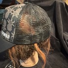 Surfware HAWAII PINEAPPLE Pattern Trucker Hat Cap Mesh Adj. Back Black/Gray NWOT — photo 2
