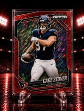Panini 2025 Prizm Black Cade Stover Red Disco /49Texans #101 Football Card