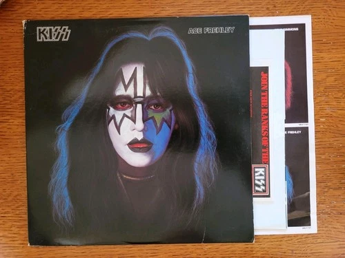 KISS Ace Frehley 1978 Solo LP w/Poster Order Form & Inner Complete VG+/VG+ Orig