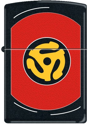 Zippo Vinyl LP Record Black Matte Windproof Lighter NEW RARE 2005 Catalog, 21034