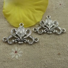 Free Ship 108 pcs tibetan silver flower connectors 31x20x2mm L-4434