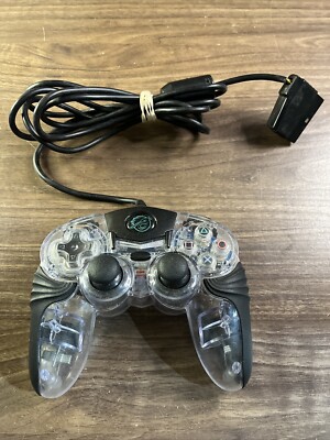 Pelican Afterglow Pro #PL-691 Playstation 2 (PS2) Controller Tested Glows Blue