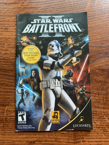 Star Wars Battlefront II Battle Front PS2 Playstation 2 Instruction Manual Only - Picture 3 of 7