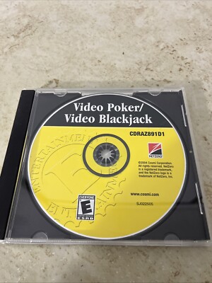 Video Poker / Video Blackjack PC CD Rom XP Compatible E for Everyone 