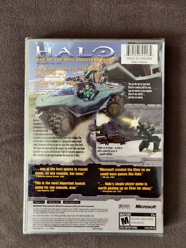 Halo: Combat Evolved (Xbox) NEW FACTORY SEALED Best of Platinum Hits - Picture 5 of 5