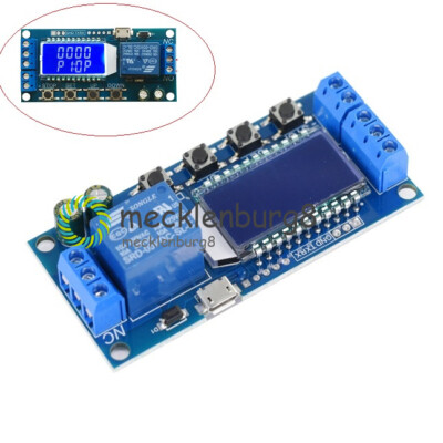 DC12V/Micro USB 5-30V Trigger Cycle Delay Timer Control Relay Switch Module