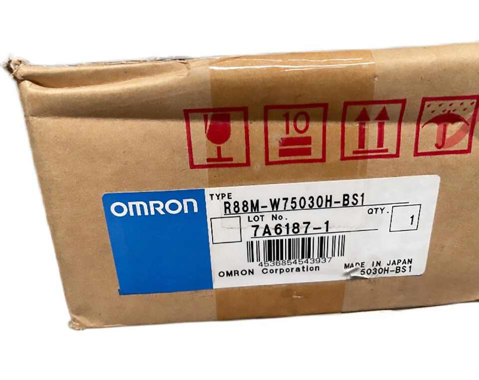 One New Omron R88M-W75030H-BS1 Servo Motor R88MW75030HBS1