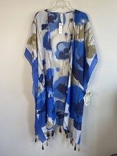 Aratta Silent Journey NWT Kimono One Size Covering Ruana Blue Chicos