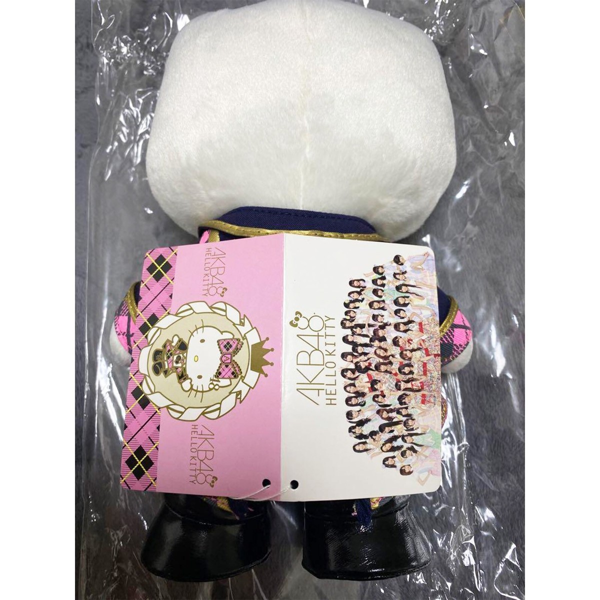 Sanrio AKB48 HELLO KITTY Team A Stuffed Plush Doll Toy M Check