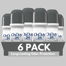 Avon On Duty Original 24H Roll-On Antiperspirant Deodorant, 2.6 fl oz (6-Pack)