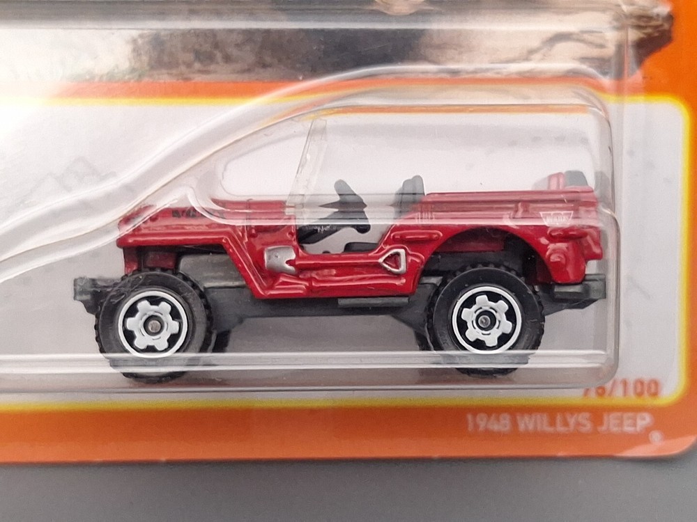 2021 Matchbox 1948 Willys Jeep Red 76/100