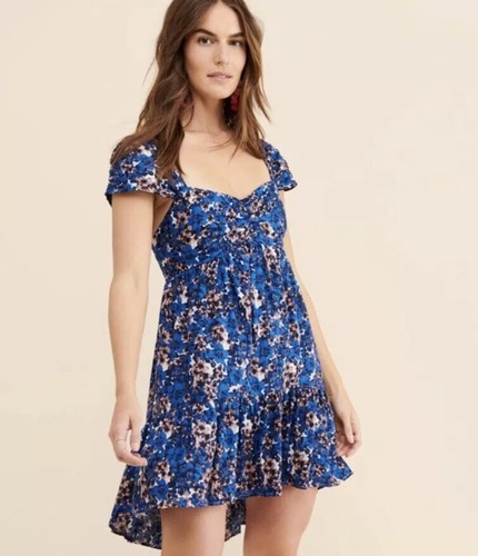 Mini Blue Floral Dress 