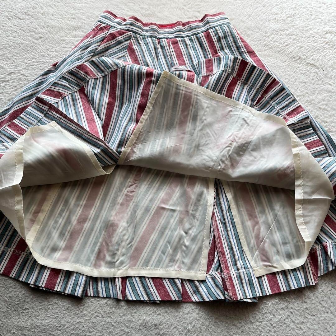 Vivienne Westwood Red Label Flare Skirt Size 2 Stripe Orb Button