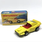 Lesney Matchbox Superfast No. 58 Woosh-N-Push 1972 Yellow Made In England W/Box