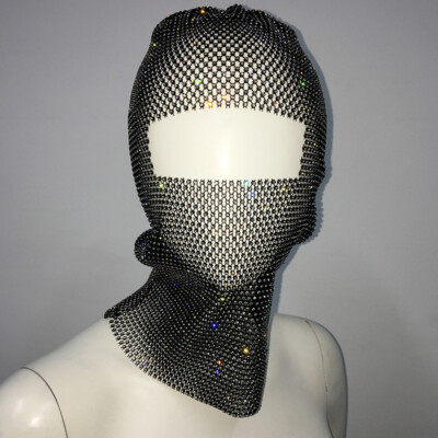 2024 Moda 15 Colori Bling Strass Maschera Facciale Per Le Donne - Foto 14