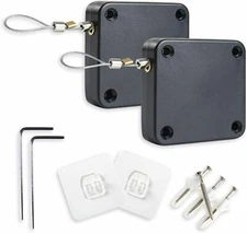 2Pcs  Multifunctional Punch-Free With Drawstring Automatic Sensor Door Closer