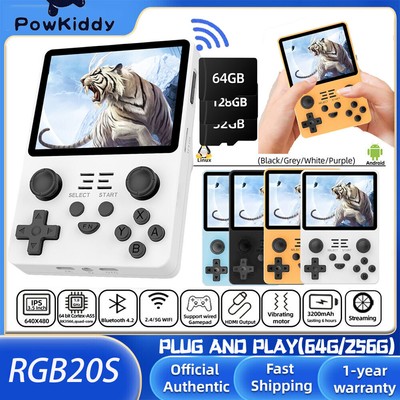 3.5inch IPS Screen Retro Video Games Player Handheld Game Console 3500mAh RGB20S