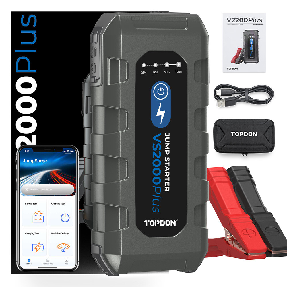 2000A Car Jump Starter Booster Jumper Box Power Bank Battery Charger Portable