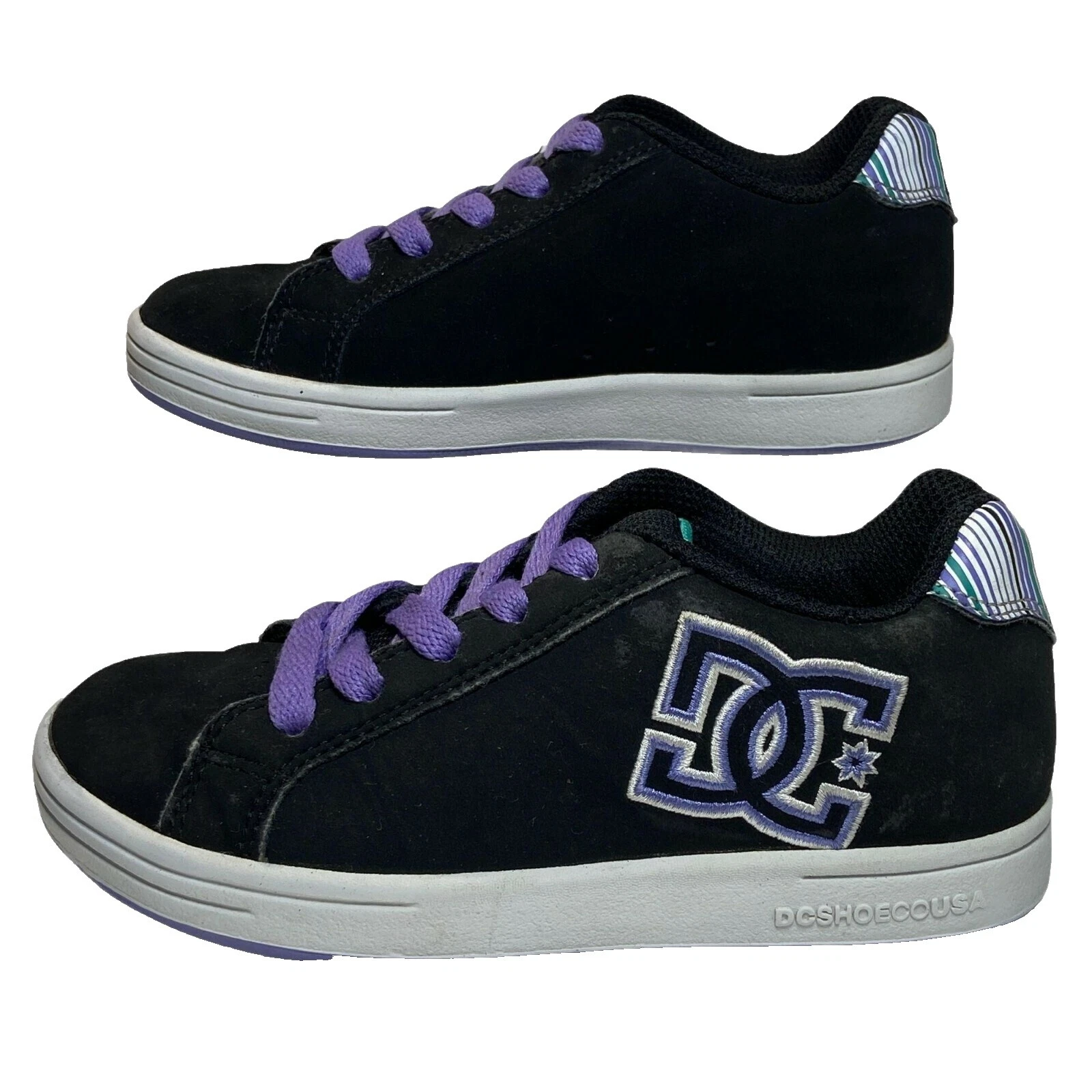 Zapatos DC Cuero Superior Atléticos Unisex Zapatos para Niños