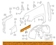 GM OEM 16-22 Canyon,Colorado Fender Fender Components-Side Cover 23440910