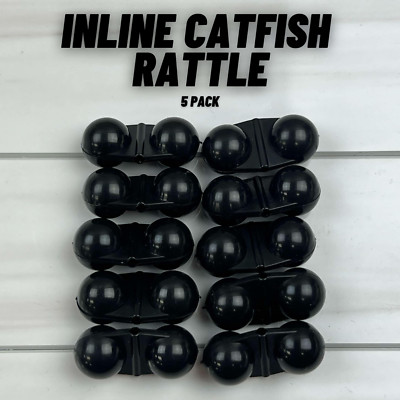 In-Line Catfish Striper Line Rattles 10Pk Fishing Lure Tackle Black ...