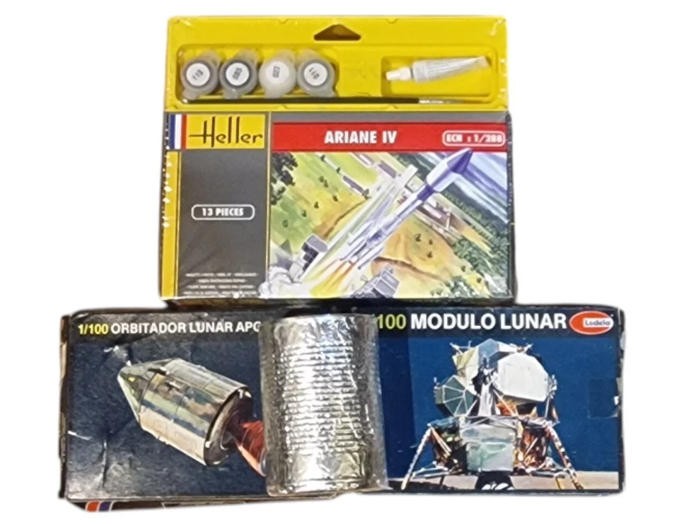 Espacio: Ariane IV, Módulo Lunar Apolo y Módulo de Comando Apolo kits de modelos Foto 2 de 4