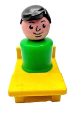 Vintage Fisher Price Little People Student Desk Toy