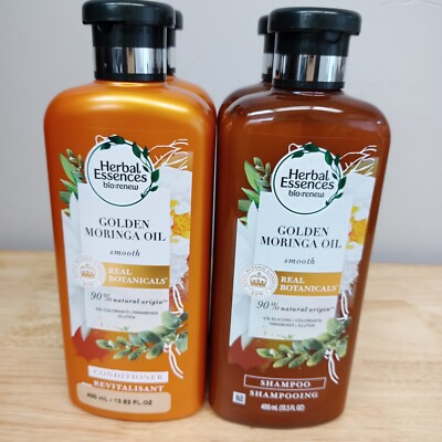2 x Herbal Essences bio:rew GOLDEN MORINGA OIL Shampoo & Conditioner 13.52fl