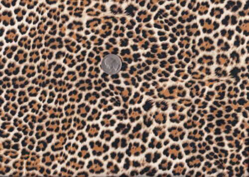 Remnant of Flannel Fabric Fat Eighth 9X21 Crafts, Quilting, Leopard Print