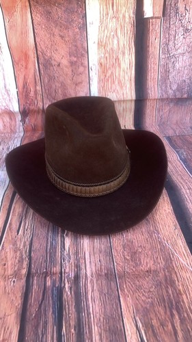 JOHN B STETSON 3X BEAVER BROWN WESTERN 