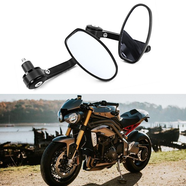 For 20082018 Triumph Street Triple 675 US 7/8" Side Bar Mirrors Bar