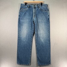 Tommy Bahama Classic Fit Jeans Mens 38x32 Blue Lightwash Straight Denim Classic