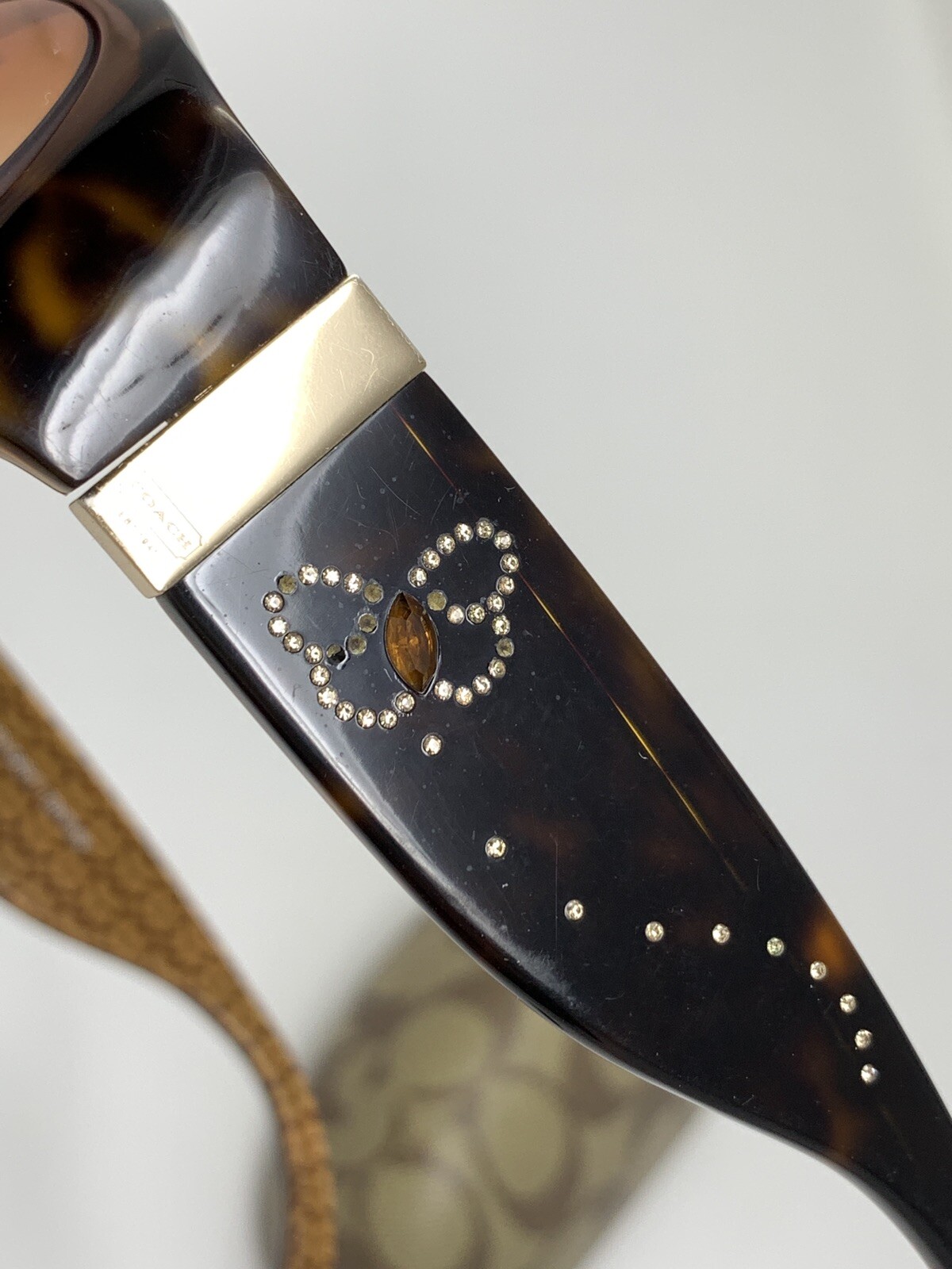 Coach Judi S457 Tortoise EYEGLASSES FRAMES 5716 Butterfly Missing Some