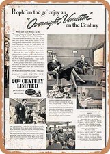 METAL SIGN - 1940 20th Century Limited New York Central System