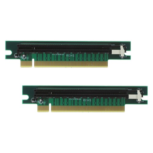 2 Pcs Graphics Card Slot Computer Power Cord Riser Cable Extender - Afbeelding 3 van 12