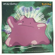 Pokemon Collect 'em Stick-Ups Ditto #132 Large 4” Sticker Priss Prints