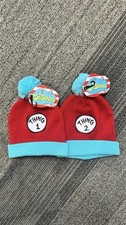 Dr. Suess Thing 1 And 2 Pom Beanie