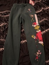 Kids Green The Grinch Sweatpants Medium NWT 