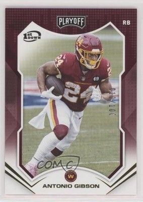2021 Panini Playoff 1st Down 10/100 Antonio Gibson #122 n0c