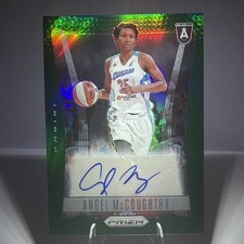 Angel McCoughtry Panini Prizm Green Throwback Auto #TB-AM