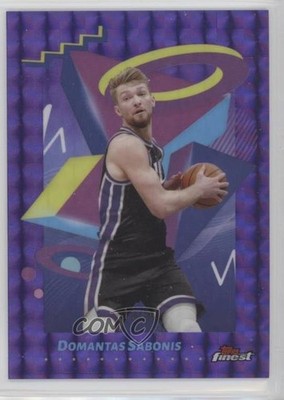 2024-25 Topps Finest Rare Purple Geometric Refractor 14/50 Domantas Sabonis 1u6