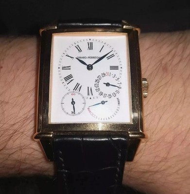 Girard Perregaux Vintage 1945 XXL 25845.52.741.BA6A 18k Rose Gold Complete Set 