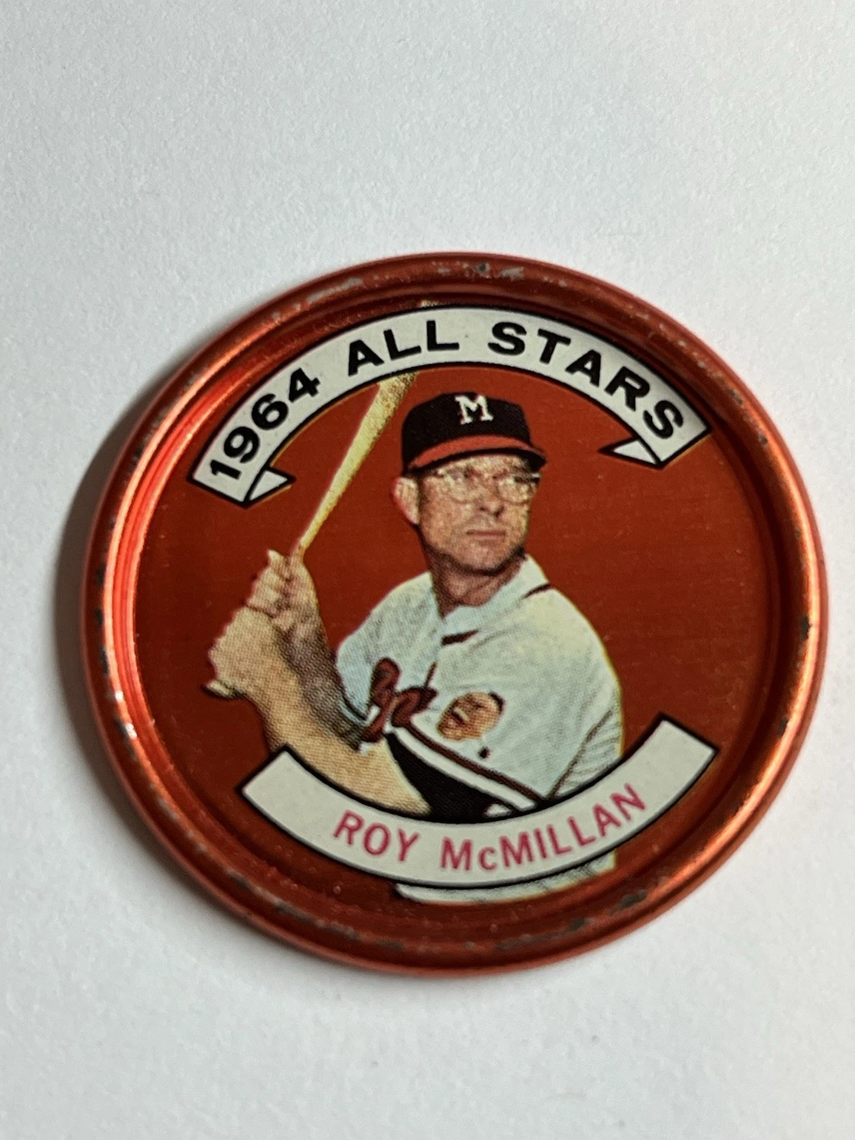 1964 Topps Coin #148  Roy McMillan   All-Star   Milwaukee Braves  EX